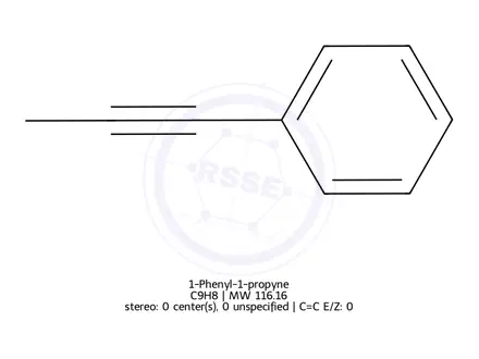 Chemical structure of 1-Phenyl-1-propyne