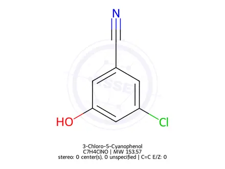 Chemical structure of 3-Chloro-5-Cyanophenol
