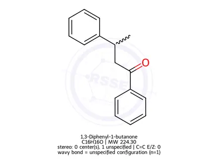 Chemical structure of 1,3-Diphenyl-1-butanone