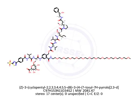 Chemical structure of 3-[(2-Bromoethyl)amino]-Propionitrile HBr