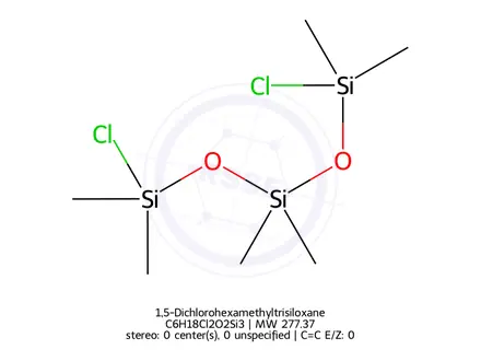 Chemical structure of 1,5-Dichlorohexamethyltrisiloxane