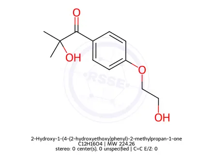 Chemical structure of 2-Hydroxy-1-(4-(2-hydroxyethoxy)phenyl)-2-methylpropan-1-one