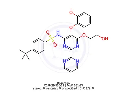 Chemical structure of Bosentan