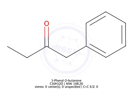 Chemical structure of 1-Phenyl-2-butanone