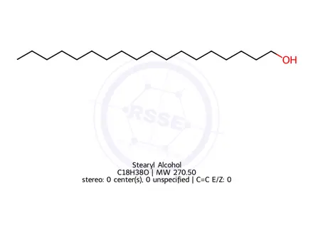 Chemical structure of 1-Octadecanol
