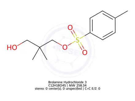 Chemical structure of Brolamine Hydrochloride 3