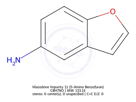 Chemical structure of Vilazodone Impurity 11 (5-Amino Benzofuran)