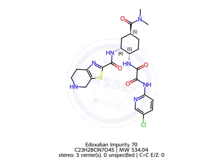 Chemical structure of Edoxaban Impurity 70