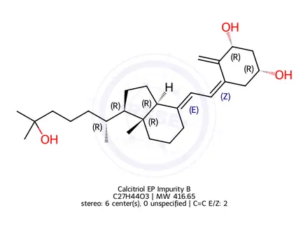 Chemical structure of Calcitriol EP Impurity B