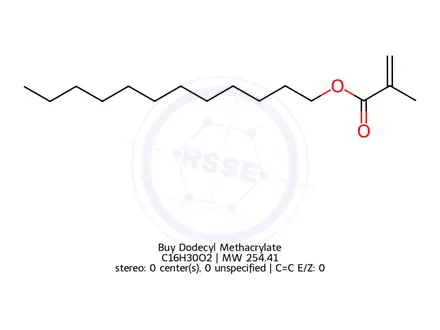 Chemical structure of Buy Dodecyl Methacrylate