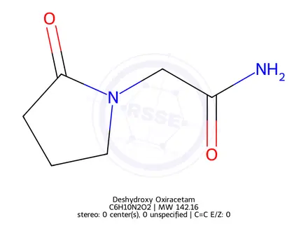 Chemical structure of Deshydroxy Oxiracetam