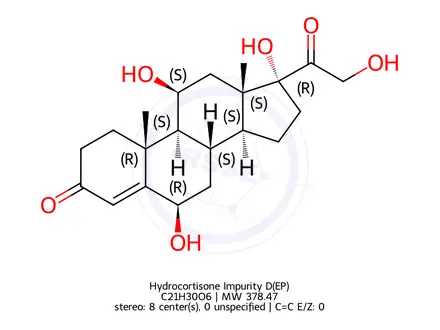 Chemical structure of Hydrocortisone Impurity D(EP)