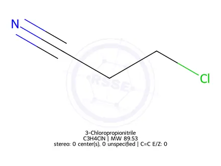 Chemical structure of 3-Chloropropionitrile