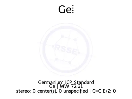 Chemical structure of Germanium ICP Standard