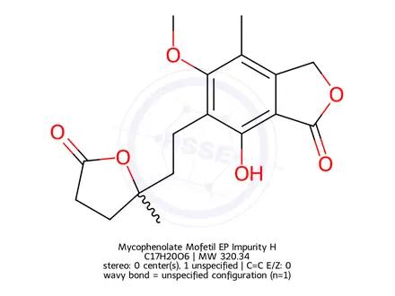 Chemical structure of Mycophenolate Mofetil EP Impurity H