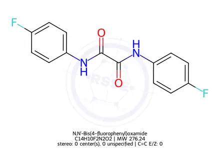 Chemical structure of N,N'-Bis(4-fluorophenyl)oxamide