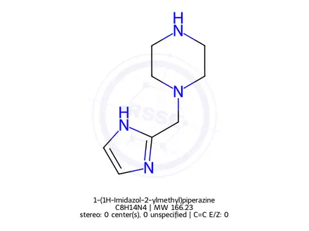 Chemical structure of 1-(1H-Imidazol-2-ylmethyl)piperazine