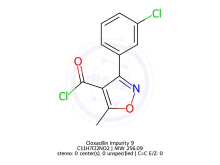 Chemical structure of Oxacillin Impurity 18