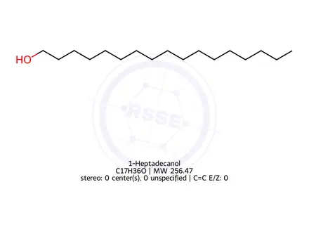 Chemical structure of 1-Heptadecanol