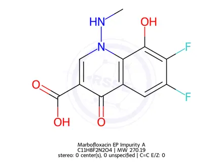 Chemical structure of Marbofloxacin EP Impurity A