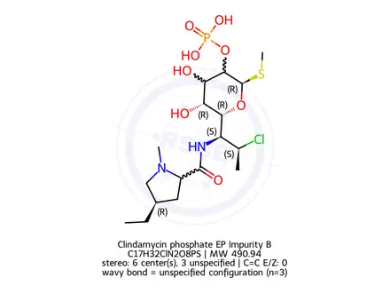 Chemical structure of Clindamycin phosphate EP Impurity B