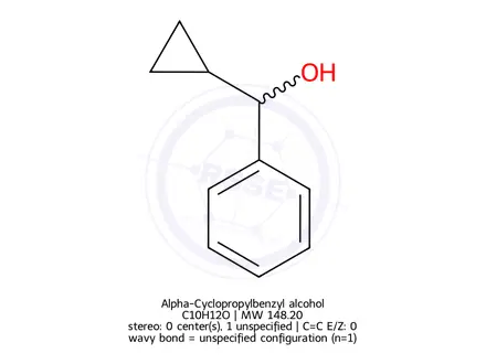 Chemical structure of Alpha-Cyclopropylbenzyl alcohol
