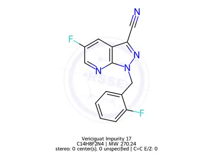 Chemical structure of Vericiguat Impurity 17