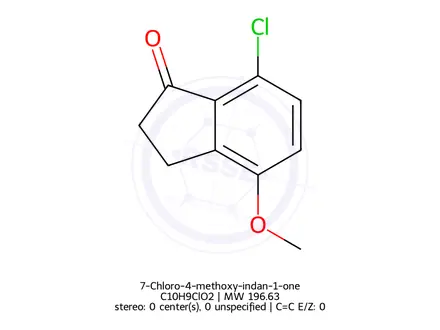 Chemical structure of 7-Chloro-4-methoxy-indan-1-one