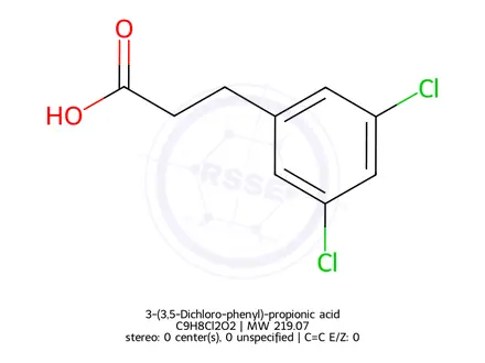 Chemical structure of 3-(3,5-Dichloro-phenyl)-propionic acid