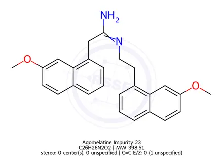 Chemical structure of Agomelatine Impurity 23