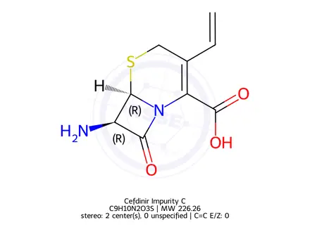 Chemical structure of Cefdinir Impurity C