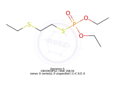 Chemical structure of Demeton-S