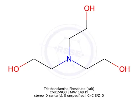 Chemical structure of Trolamine