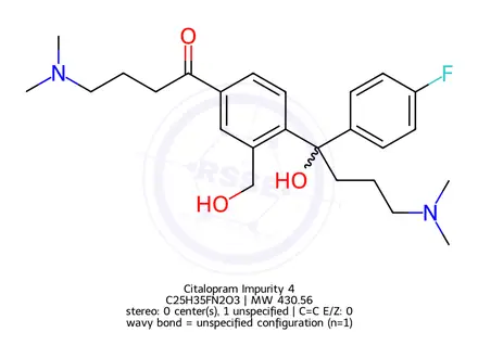 Chemical structure of Escitalopram oxalate impurity 11