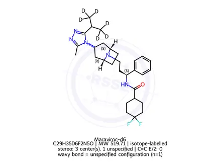 Chemical structure of Maraviroc-d6