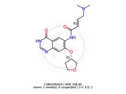 Chemical structure of Afatinib Impurity J