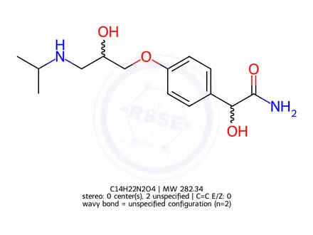 Chemical structure of 2-Hydroxy Atenolol
