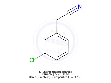 Chemical structure of 3-Chlorobenzyl Cyanide