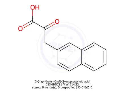 Chemical structure of 3-(naphthalen-2-yl)-2-oxopropanoic acid