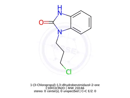 Chemical structure of 1-(3-Chloropropyl)-1,3-dihydrobenzimidazol-2-one