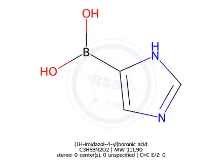 Chemical structure of (1H-Imidazol-4-yl)boronic acid