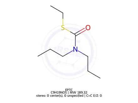 Chemical structure of EPTC