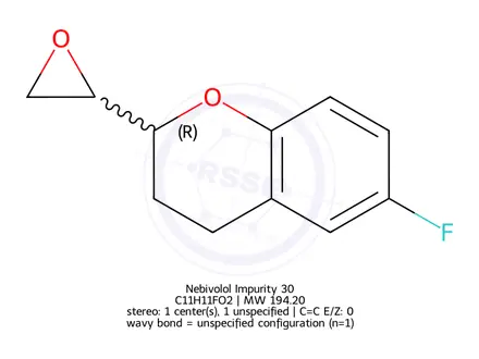 Chemical structure of Nebivolol Impurity 30