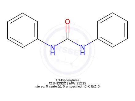 Chemical structure of 1,3-Diphenylurea