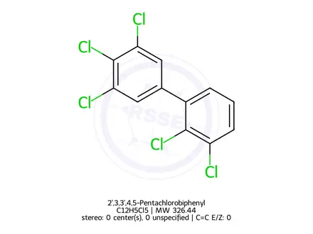 Chemical structure of 2',3,3',4,5-Pentachlorobiphenyl