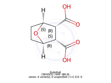 Chemical structure of Endothall