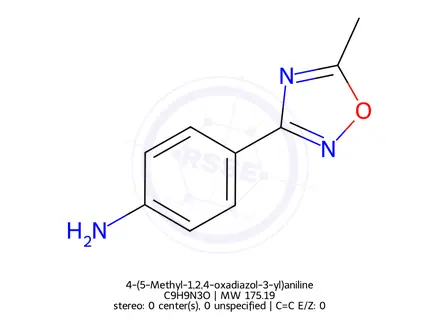 Chemical structure of 4-(5-Methyl-1,2,4-oxadiazol-3-yl)aniline