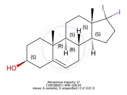 Chemical structure of Abiraterone Impurity 17