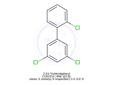 Chemical structure of 2',3,5-Trichlorobiphenyl