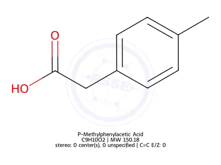 Chemical structure of P-Methylphenylacetic Acid
